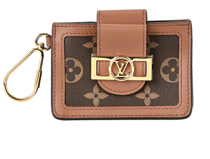 Louis Vuitton Dauphine Reverse Coin Purse, £320, Accessories, Brown, Canvas, Front view